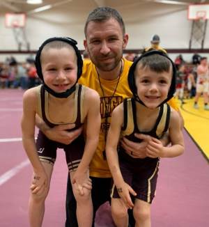 Wrestling with kids