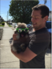 Brad with animal 